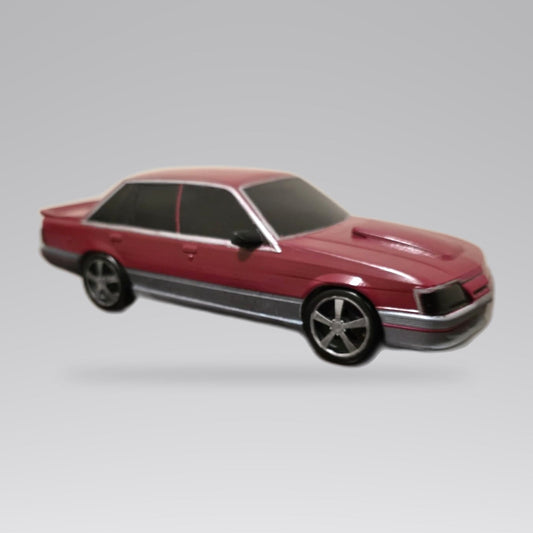 Holden Commodore VK Miniature (Red and Grey)