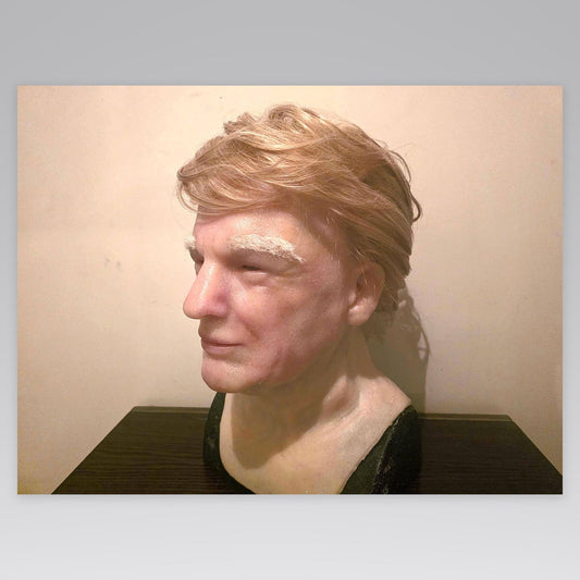 Hyper-Realistic Handmade Silicone Head – Donald Trump V2