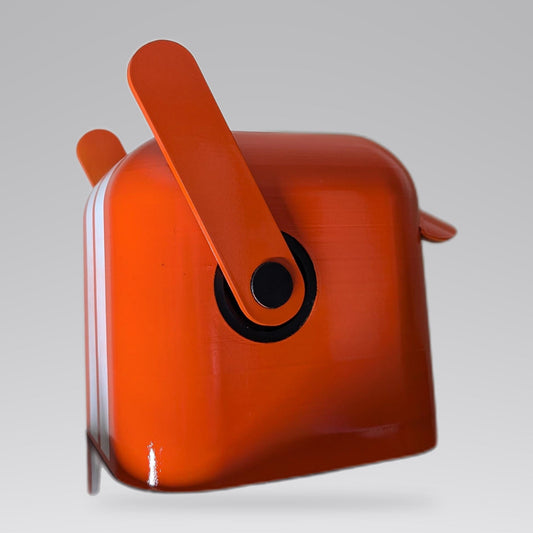 Orange TV-Head Robot Helmet – Custom Character
