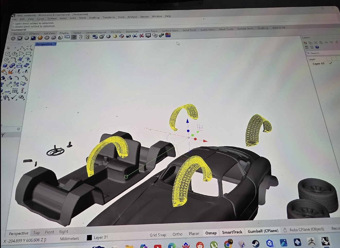 Custom 300sl widebody kit 1:12 scale