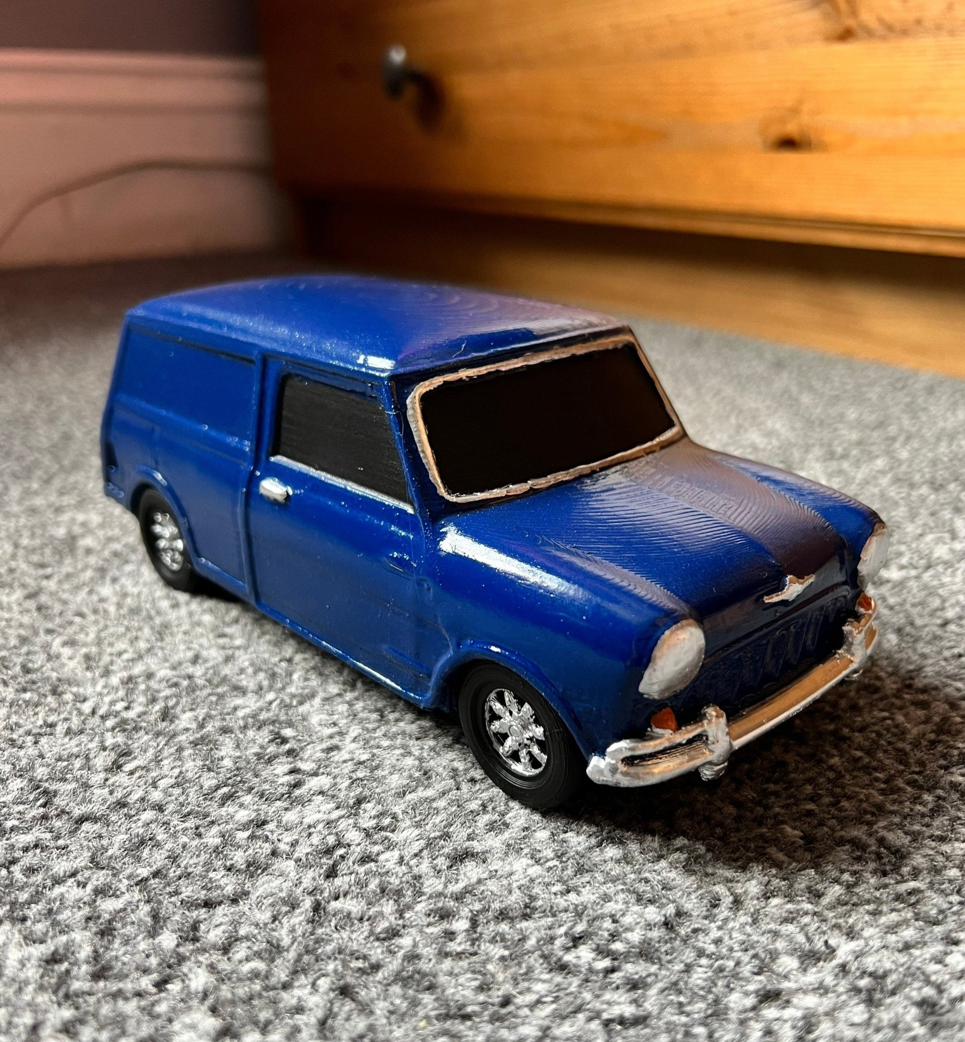 3d printed miniature car painted (any model).