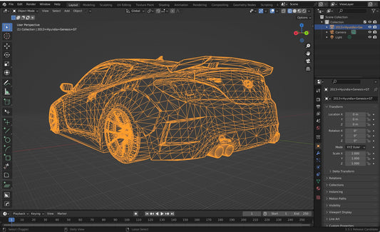 Custom Car 3D Design files (any car in stl )