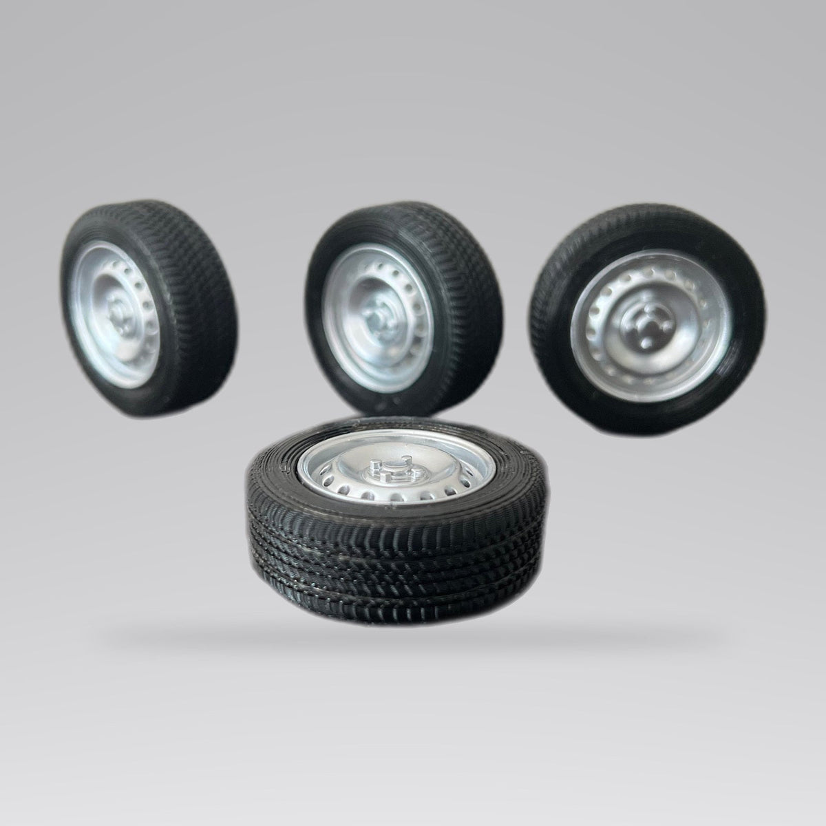 High-Resolution 3D Printed Rims and Flexible Tyres for Miniature and RC Cars