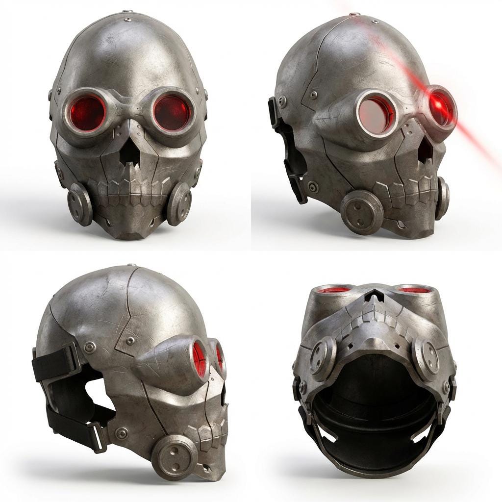 Resin printed Death Gun mask inspired from the SAO anime .