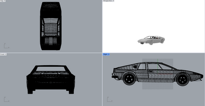 1:6 scale unpainted Lotus Esprit