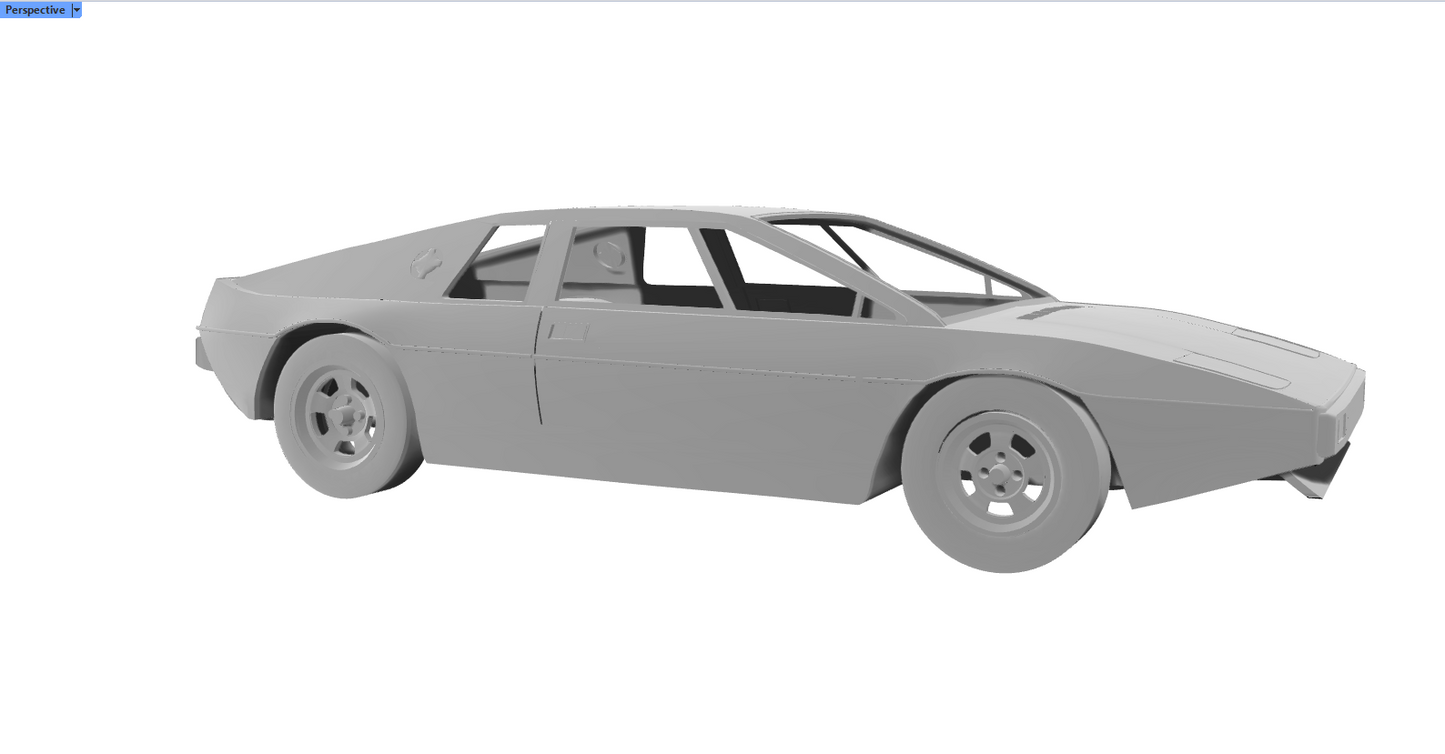 1:6 scale unpainted Lotus Esprit