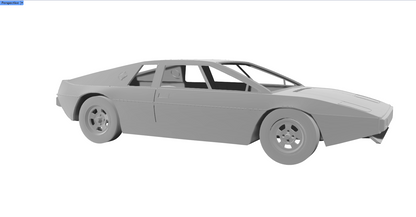 1:6 scale unpainted Lotus Esprit