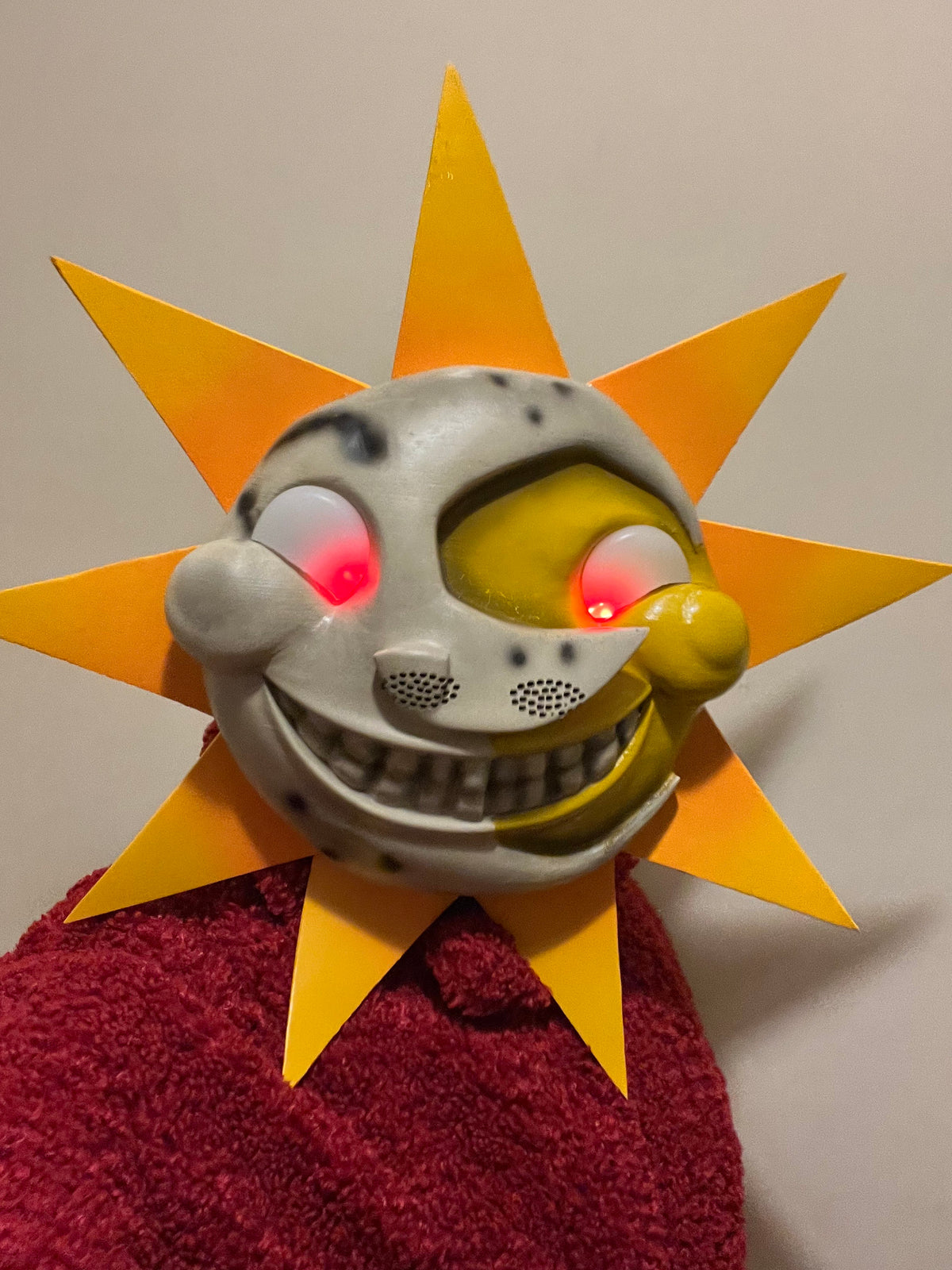 3D Printed Sundrop/Moondrop Mask – FNAF Costume, Clear Vision