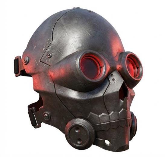 Custom version Resin printed Death Gun mask inspired from the SAO anime (led version)