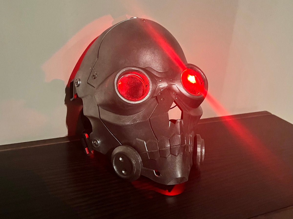 Custom version Resin printed Death Gun mask inspired from the SAO anime (led version)