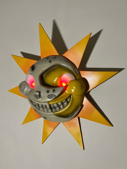 3D Printed Sundrop/Moondrop Mask – FNAF Costume, Clear Vision