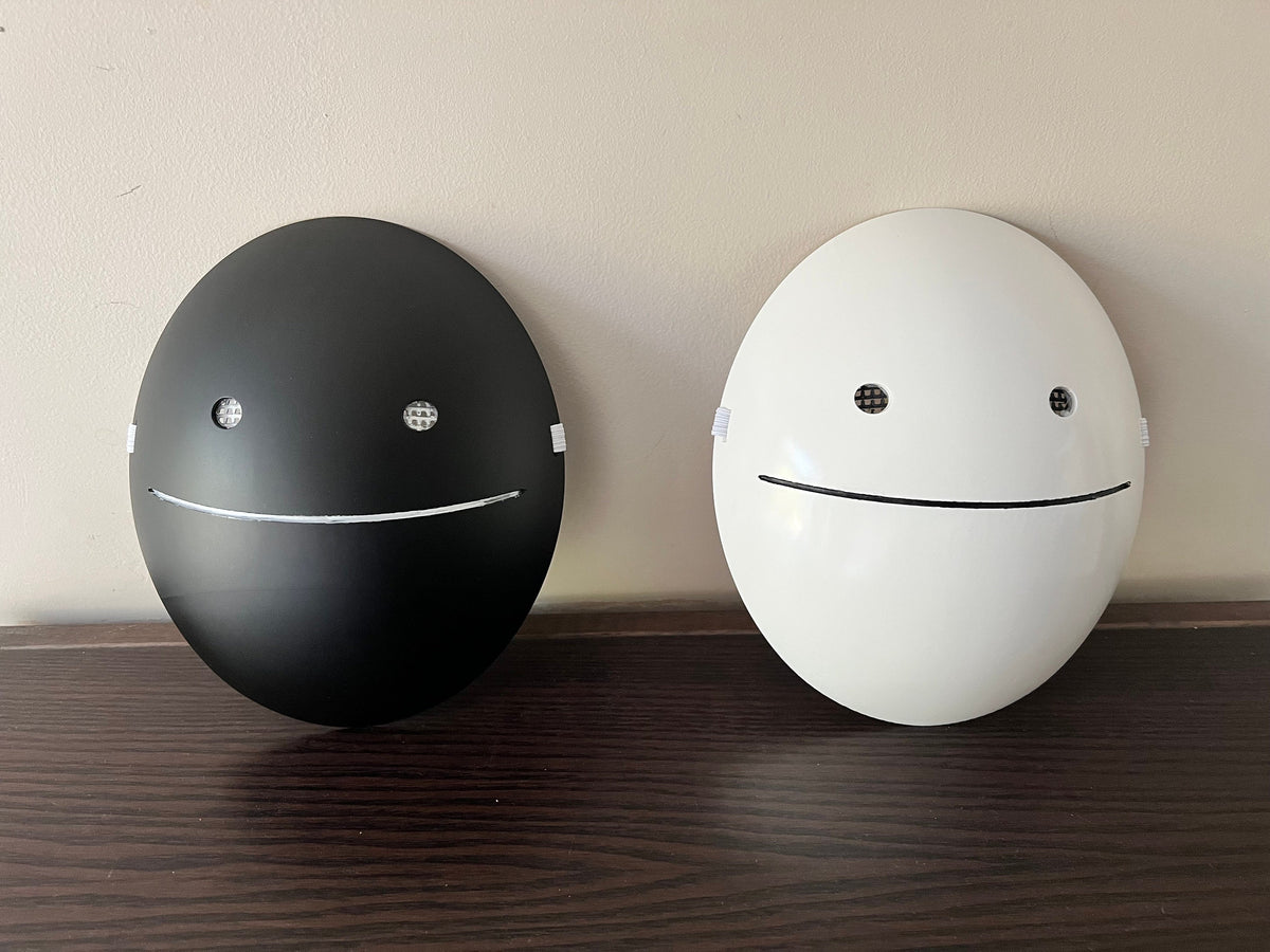 High definition 3d printed Smile mask, party mask