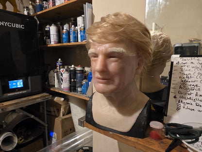 Custom realistic silicone mask - personalized full head mask, human likeness, monster, or character, handmade SFX cosplay