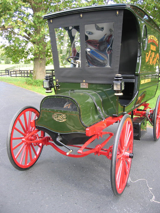 Reproduction 1909 chase vintage truck painted